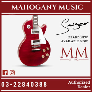 Smiger L-G9-P1 Les Paul Red QM Electric Guitar