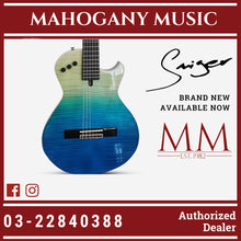 Smiger LE-C2-BL Nylon String Silent Trans Blue Electric Guitar