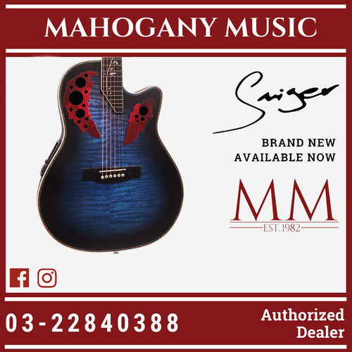 Smiger SM-4160 41″ Blue Acoustic Electric Guitar