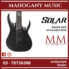 Solar A1.7BOP-FF Black Open Pore Fanned Fret Electric Guitar