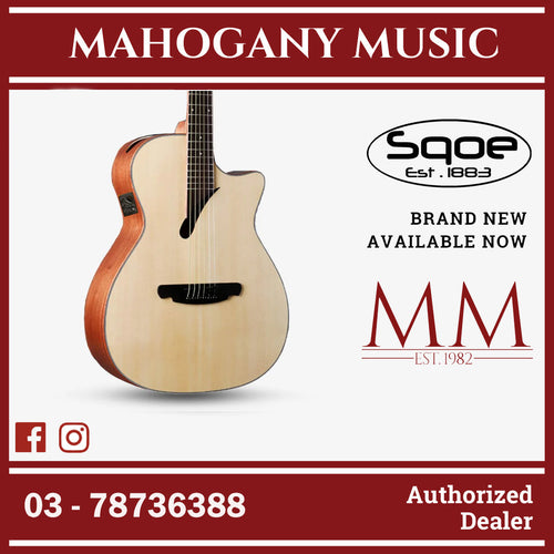 SQOE SQ-K-E 40 inch Grand Auditorium Acoustic Guitar with Sqoe KLT-18A pick up ( SQK / SQKE )