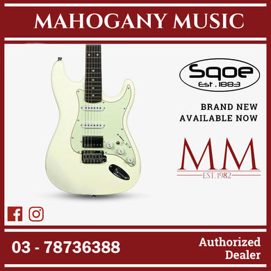 SQOE SEST700 Super Stratocaster HSS Electric Guitar with Alter Switch ( SEST / SEST-700 / ST 700 ) White
