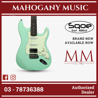 SQOE SEST700 Super Stratocaster HSS Electric Guitar with Alter Switch ( SEST / SEST-700 / ST 700 ) Green