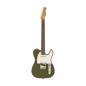 Squier FSR Classic Vibe 60s Custom Telecaster Electric Guitar, Indian Laurel FB, Olive Green