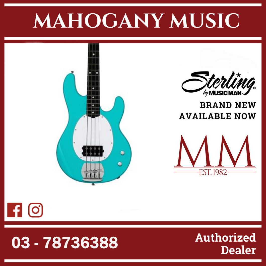 Sterling RAY2-ELB StingRay Intro Series Electric Bass, Electric Blue
