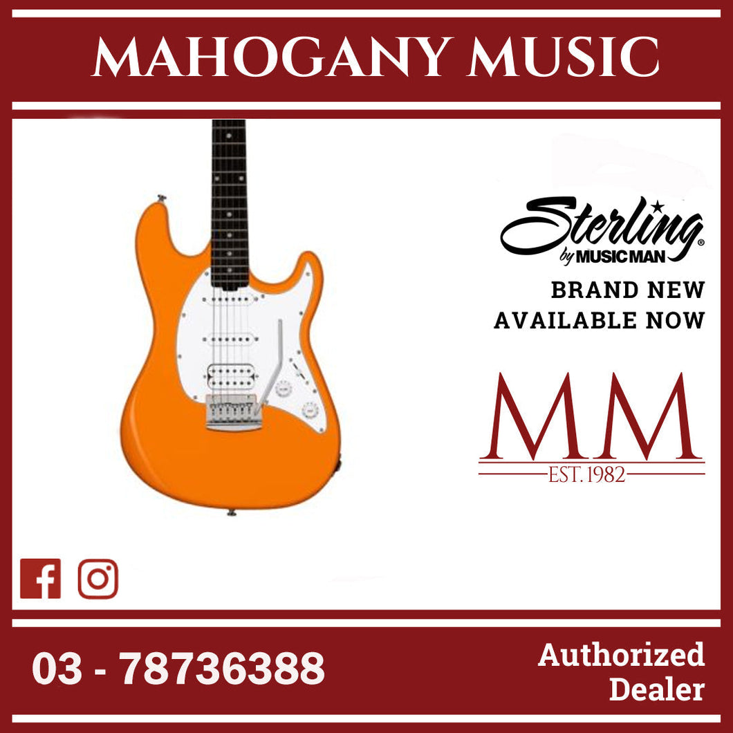Sterling CT20HSS-SRO Intro Series Cutlass HSS Electric Guitar, Sunrise Orange