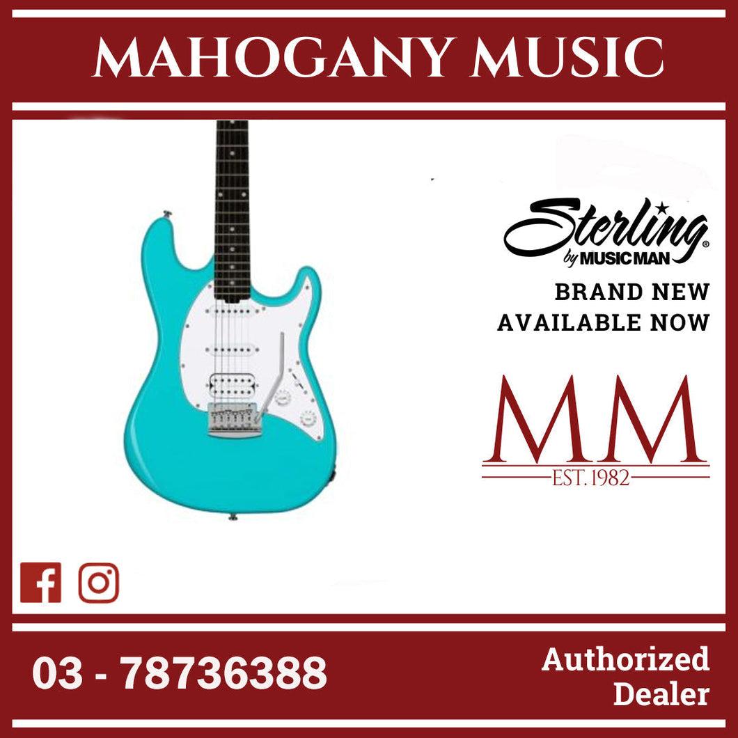 Sterling CT20HSS-ELB Intro Series Cutlass HSS Electric Guitar, Electric Blue