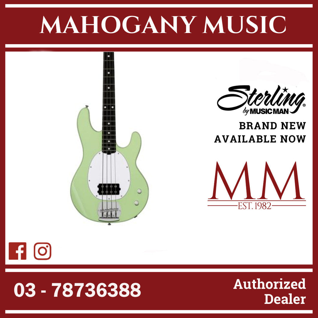 Sterling RAY2-MTG StingRay Intro Series Electric Bass, Misty Green