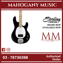 Sterling RAY2-BK StingRay Intro Series Electric Bass, Black