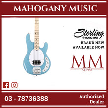 Sterling RAY4-CHB-M1 StingRay Ray4 Series Electric Bass, Chopper Blue