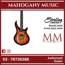 Sterling MAJ200XSM-BOB John Petrucci Majesty Series Electric Guitar, Blood Orange Burst
