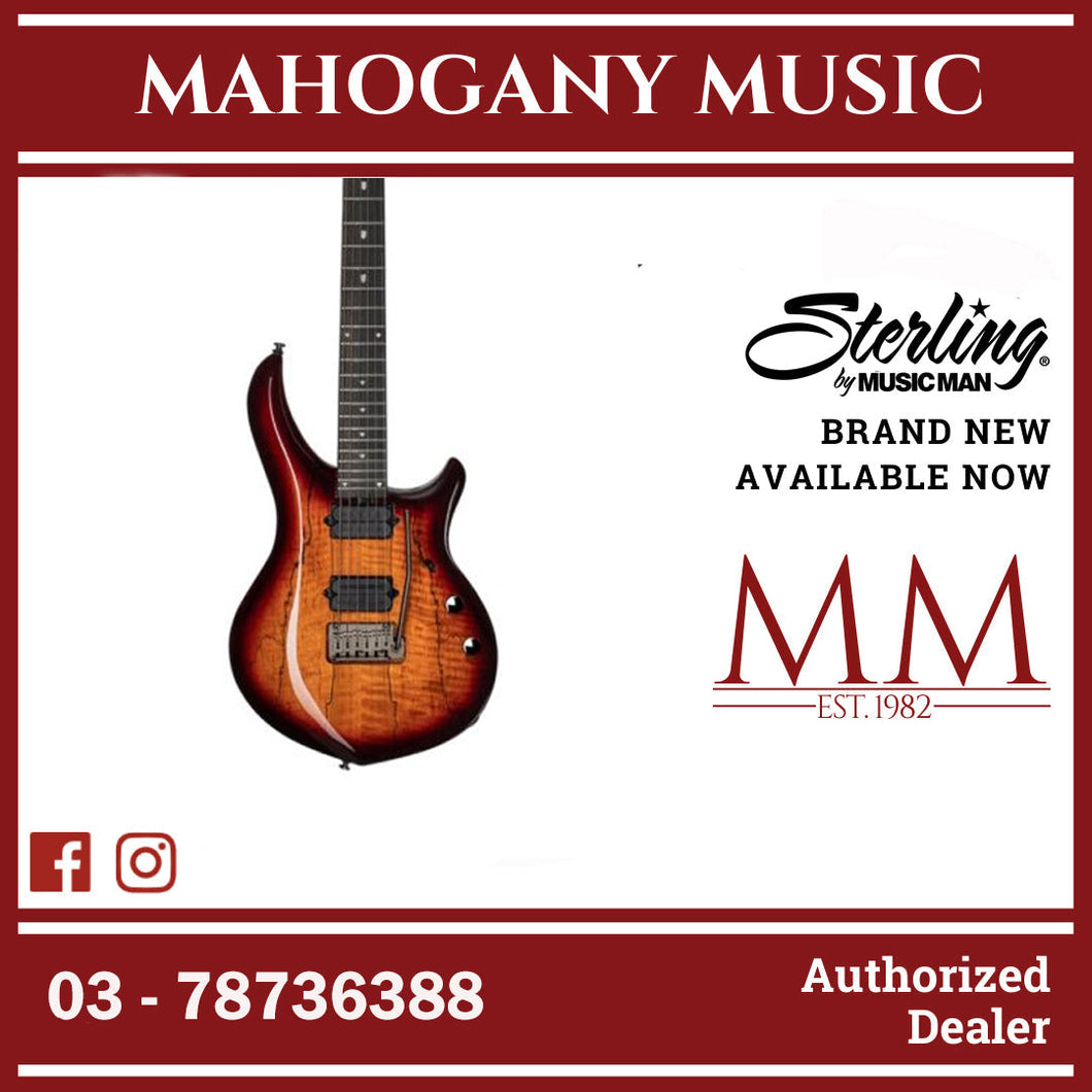 Sterling MAJ200XSM-BOB John Petrucci Majesty Series Electric Guitar, Blood Orange Burst