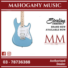 Sterling CT30HSS-CHB-M1 Cutlass Series HSS Electric Guitar, Chopper Blue