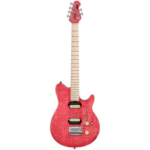 Sterling AX3FM-STP-M1 AXIS Series Flame Maple Electric Guitar, Satin Pink