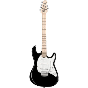 Sterling CT30SSS-BK-M1 Cutlass Series SSS Electric Guitar, Black