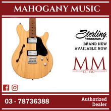 Sterling JV60C-NT Valentine Chambered Signature Electric Guitar, Natural