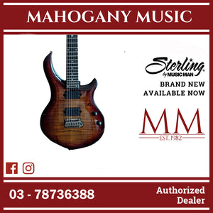 Sterling MAJ200XFM-TGE-E1-WB John Petrucci Majesty Series Electric Guitar, Tiger Eye