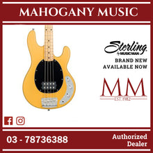 Sterling RAY24CA-BSC StingRay Ray24CA Series Electric Bass, Butterscotch
