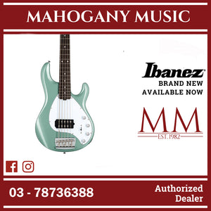 Sterling RAY35-DGR-R2 StingRay Ray35 Series 5 String Electric Bass, Dorado Green