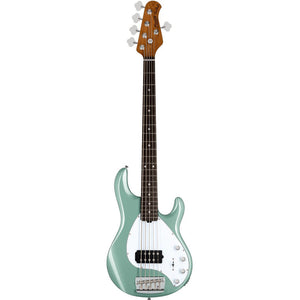 Sterling RAY35-DGR-R2 StingRay Ray35 Series 5 String Electric Bass, Dorado Green