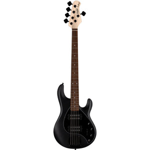 Sterling RAY5HH-SBK-J1 StingRay Ray5HH Series 5-String Electric Bass, Stealth Black