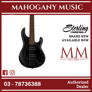 Sterling RAY5HH-SBK-J1 StingRay Ray5HH Series 5-String Electric Bass, Stealth Black