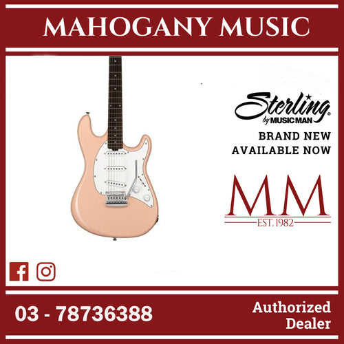 Sterling CT30SSS-PBP-L1 Cutlass Series SSS Electric Guitar, Pueblo Pink