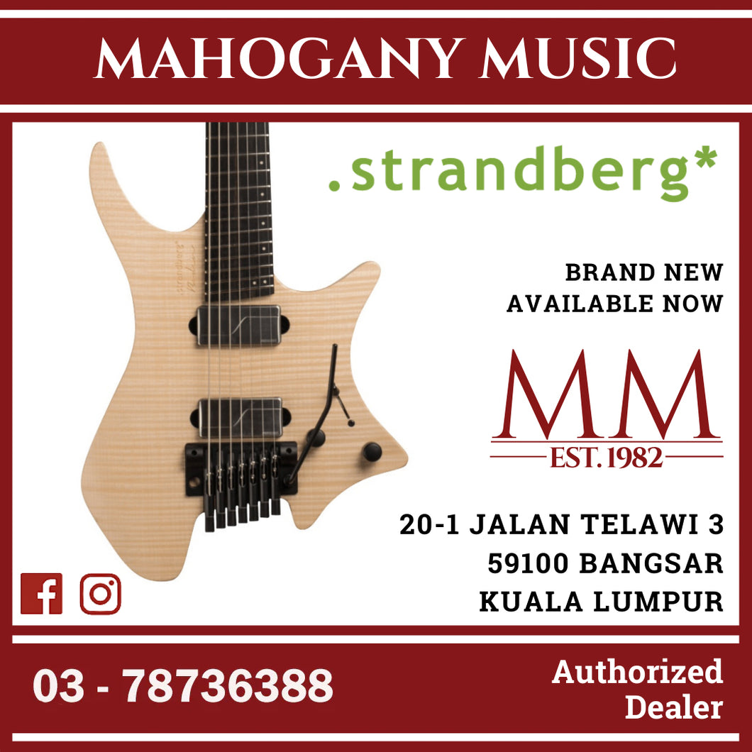 Strandberg Prog 7 String Natural Finish Electric Guitar