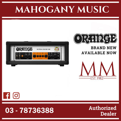 Orange Super Crush 100 - 100-watt Solid-state Head - Black
