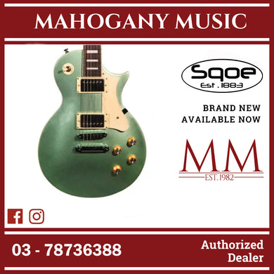 SQOE SELP110 Les Paul Body HH Electric Guitar Rosewood Fretboard (SELP-110/SELP110 / LP ) Surf Green