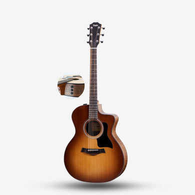 [PREORDER] Taylor 114ce Grand Auditorium Acoustic Guitar w/Bag, Sunburst Top ( 114-CE / 114CE-SB-WAL )
