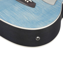 Ibanez TCM50FM-ODB Talman Series Acoustic Electric Guitar, Open Pore Denim Blue
