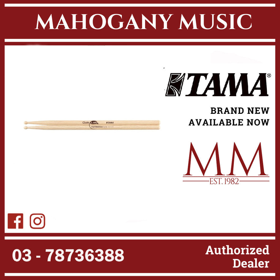 Tama OL-FU Oak Lab Series Japanese Oak Drumsticks, Full Balance