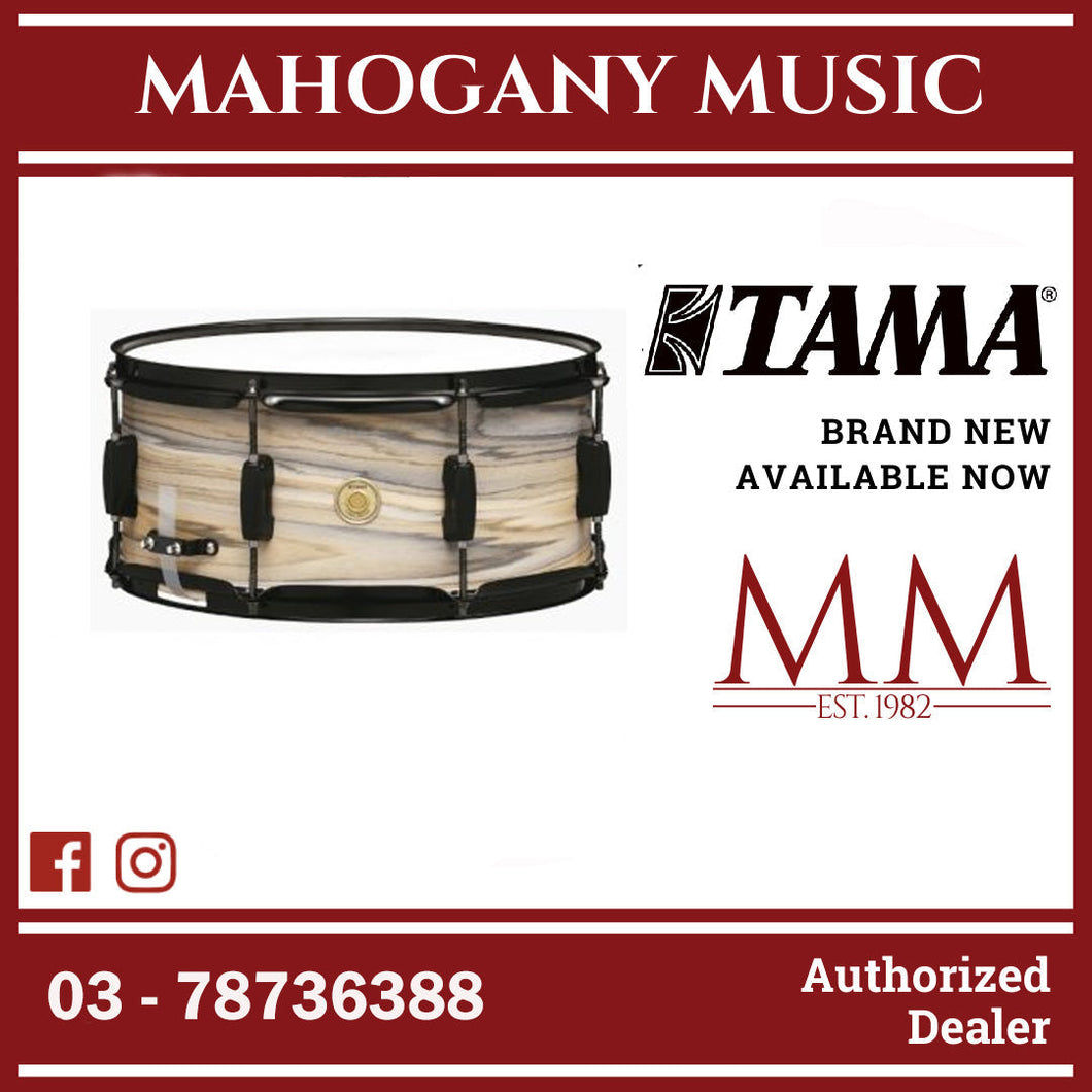 TAMA Woodworks 14X6.5 Snare Drum, Nat Zebrawood Wrap