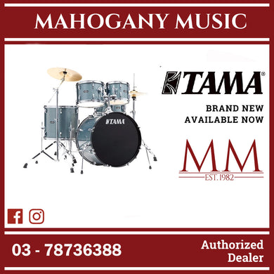 Tama ST52H6-SEM Stagestar Series 5-Piece Drum Set, Sea Blue Mist