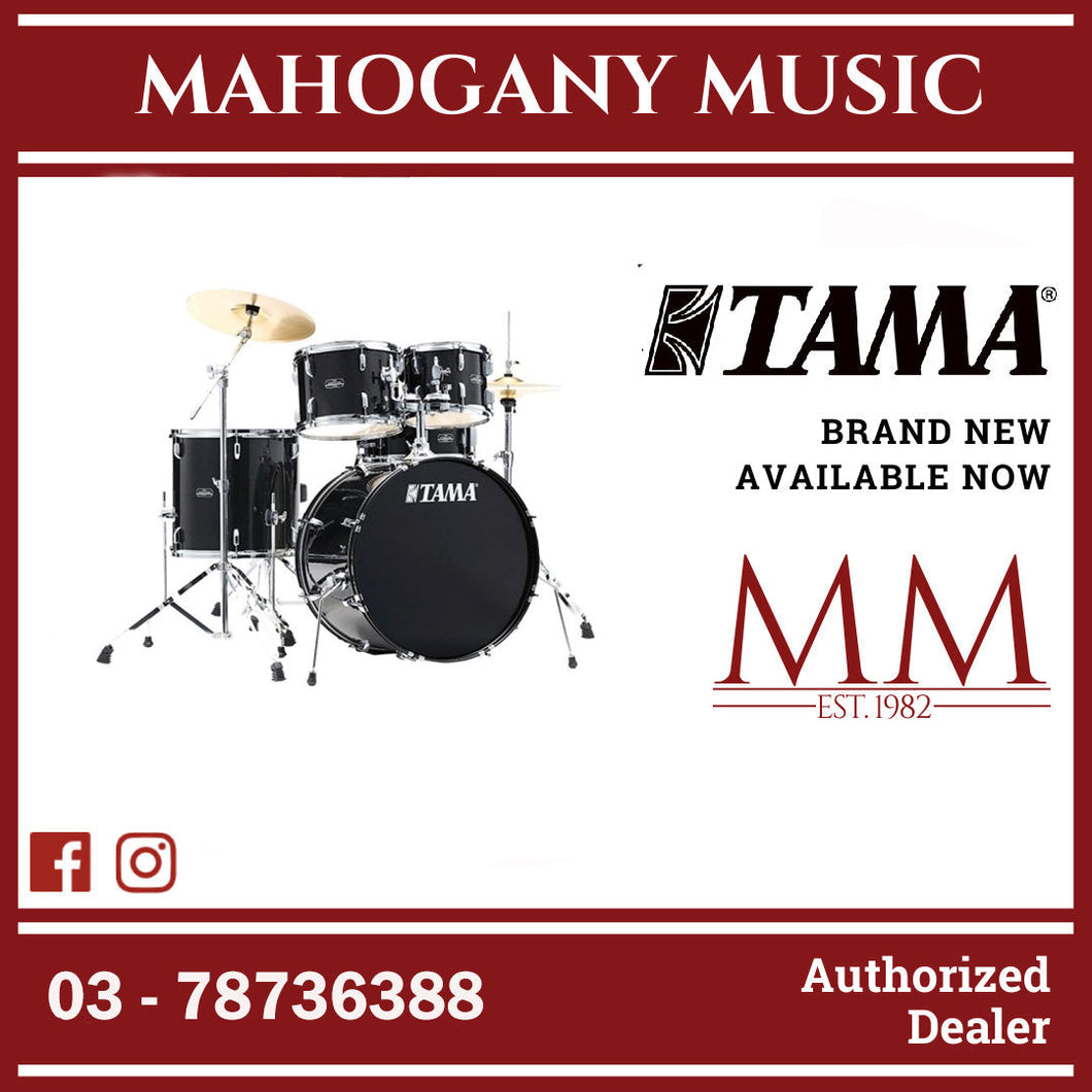 Tama ST52H6C-BNS Stagestar Series 5-Piece Drum Set, Black Night Sparkle