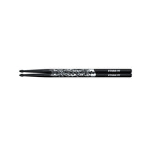 Tama O5B-F-BS Rhythmic Fire Series 5B Japanese Oak Drumsticks, Black Silver
