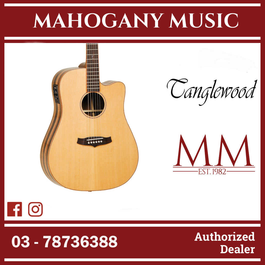 Tanglewood TJ5 CE Java Series Dreadnought Cutaway Acoustic-Electric Guitar with Solid Cedar Top