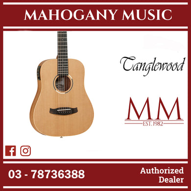 Tanglewood TR2 E Roadster II Travel Size Acoustic-Electric Guitar with EQ and Padded Gig Bag