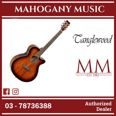 Tanglewood TW1 E KOA Winterleaf Travel Folk Size Acoustic-Electric Guitar