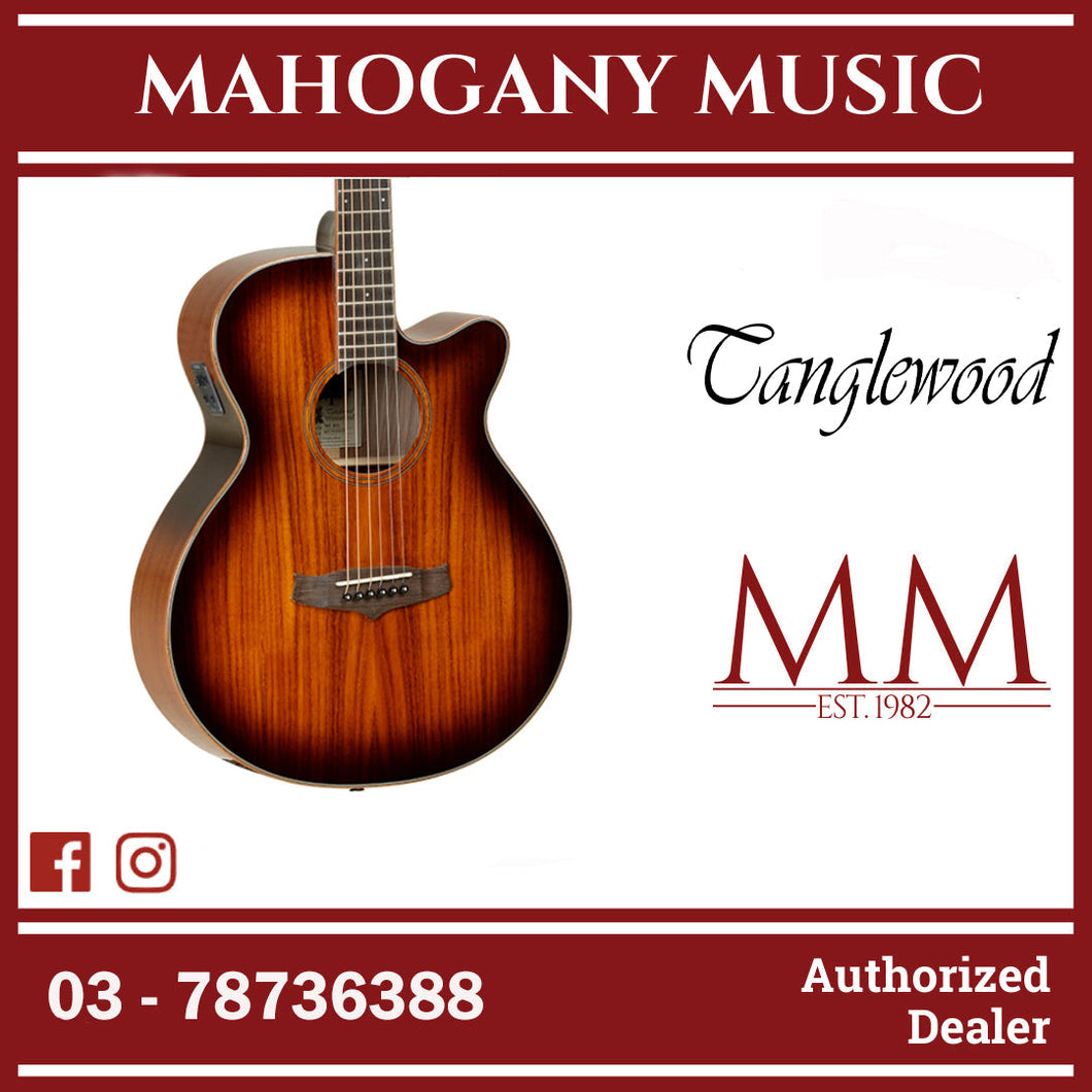 Tanglewood TW4 CE KOA Winterleaf Super Folk Cutaway Acoustic-Electric Guitar