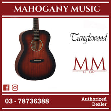 Tanglewood TWCR O LH Crossroads Orchestra Left-Handed Best Beginner Acoustic Guitar for Starters, Whiskey Burst