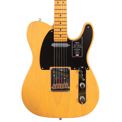 [PREORDER] Fender American Ultra Luxe Vintage 50s Telecaster Electric Guitar, Maple FB, Butterscotch Blonde
