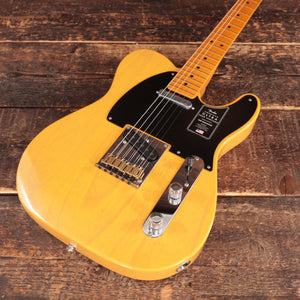 [PREORDER] Fender American Ultra Luxe Vintage 50s Telecaster Electric Guitar, Maple FB, Butterscotch Blonde