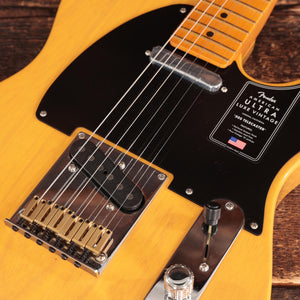 [PREORDER] Fender American Ultra Luxe Vintage 50s Telecaster Electric Guitar, Maple FB, Butterscotch Blonde