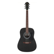 Ibanez V54NJP-WK Jampack Series Acoustic Guitar Package, Weathered Black