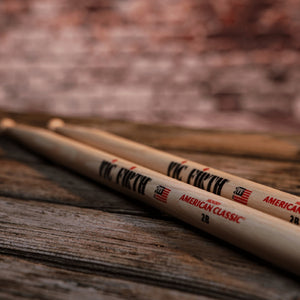 Vic Firth 2B American Classic Series 2B Drumsticks, Natural