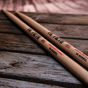 Vic Firth 5ABRL American Classic Series 5A Barrel Tip Drumsticks, Natural