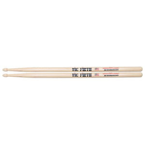 Vic Firth 5BDG American Classic Series 5B DoubleGlaze Drumsticks, Wood Tip