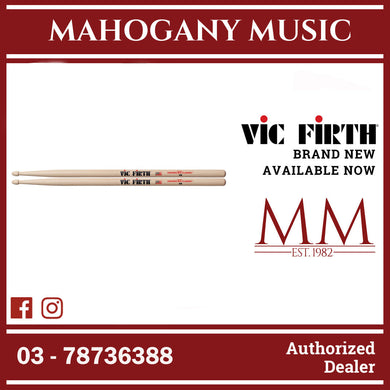 Vic Firth 5B American Classic Series 5B Drumsticks, Natural